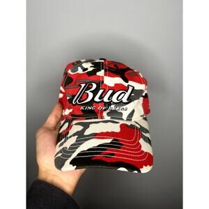 Vintage Nascar Dale Earnhardt Jr. Budweiser Racing Chase Authentics Camo Hat